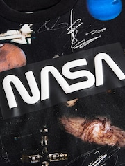 Black Ground Licensed NASA Planet 100% Cotton T-Shirt (3-16yrs) - Image 4 of 4