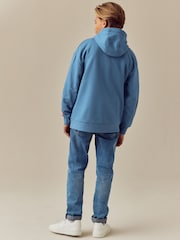 Mid Blue Licensed Spiderman Flip Sequin Hoodie (3-16yrs) - Image 3 of 11