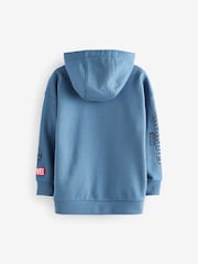 Mid Blue Licensed Spiderman Flip Sequin Hoodie (3-16yrs) - Image 8 of 11