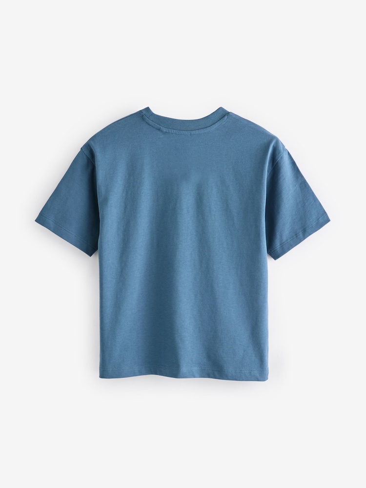 Mid Blue Licensed Minecraft T-Shirt (3-16yrs) - Image 2 of 4