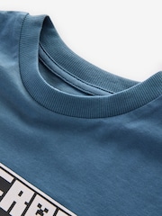 Mid Blue Licensed Minecraft T-Shirt (3-16yrs) - Image 3 of 4