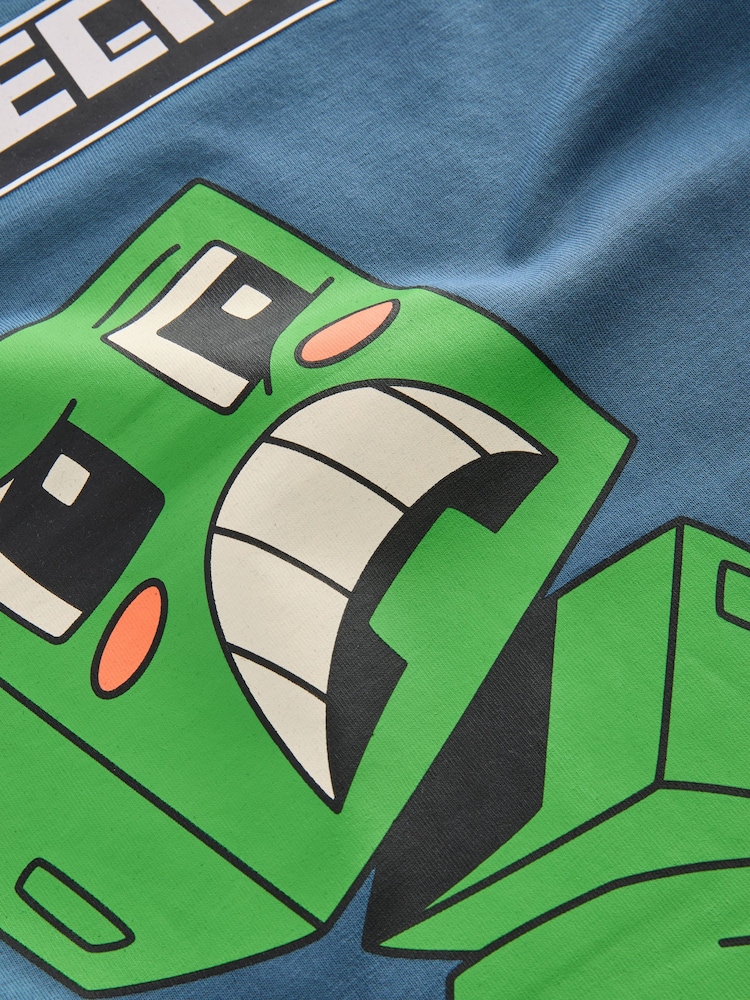 Mid Blue Licensed Minecraft T-Shirt (3-16yrs) - Image 4 of 4