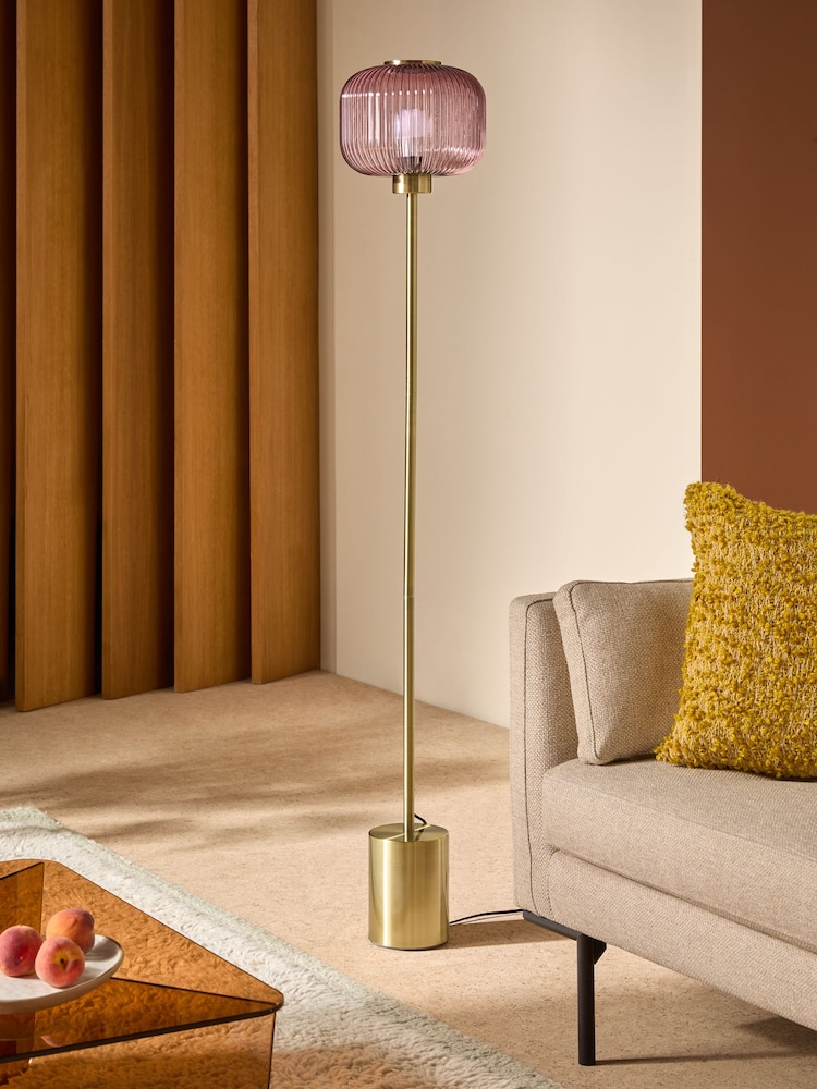MADE.COM Pink Briz Floor Lamp - Image 2 of 8