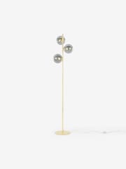 MADE.COM Grey/Brass Globe Floor Light - Image 5 of 7