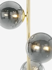MADE.COM Grey/Brass Globe Floor Light - Image 6 of 7