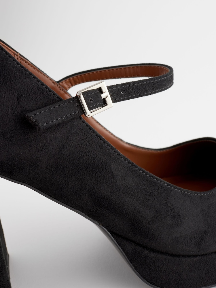 Black Forever Comfort® Platform Mary Jane Heels - Image 5 of 5