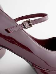Burgundy Forever Comfort® Platform Mary Jane Heels - Image 8 of 9