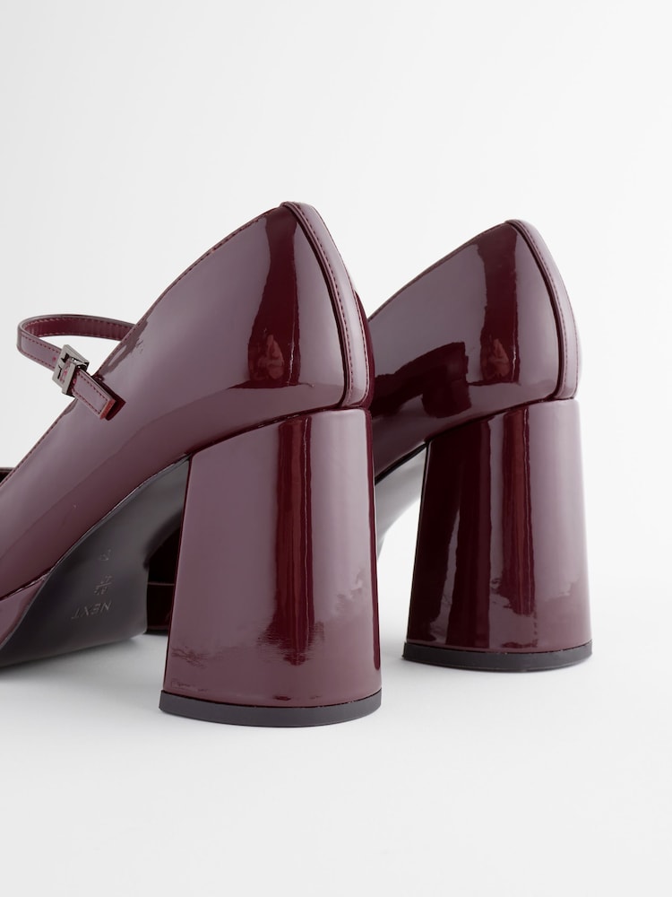Burgundy Forever Comfort® Platform Mary Jane Heels - Image 9 of 9