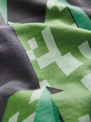 Grey Garment Dyed Minecraft Crew Neck 100% Cotton Sweatshirt (3-16yrs) - Image 4 of 4