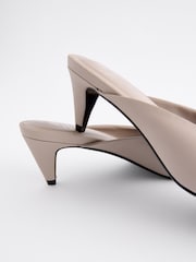 Grey Forever Comfort® Point Toe Peg Heel Mules - Image 7 of 7