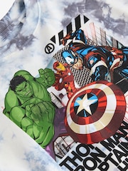White Ground Tie-Dye Licensed Marvel T-Shirt (3-16yrs) - Image 4 of 4
