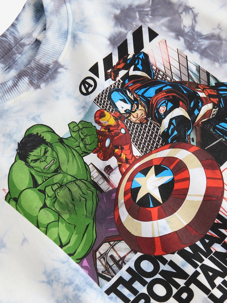 Bela tla tie-dye - Majica s kratkimi rokavi in licenco Marvel (3-16let) - Slika 4 iz 4 Bela tla tie-dye - Majica s kratkimi rokavi in licenco Marvel (3-16let) - Slika 4 iz 4
