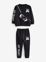 Black Licensed XBox Crew Neck Sweat and Jogger Set (3-16yrs) - Image 1 of 5