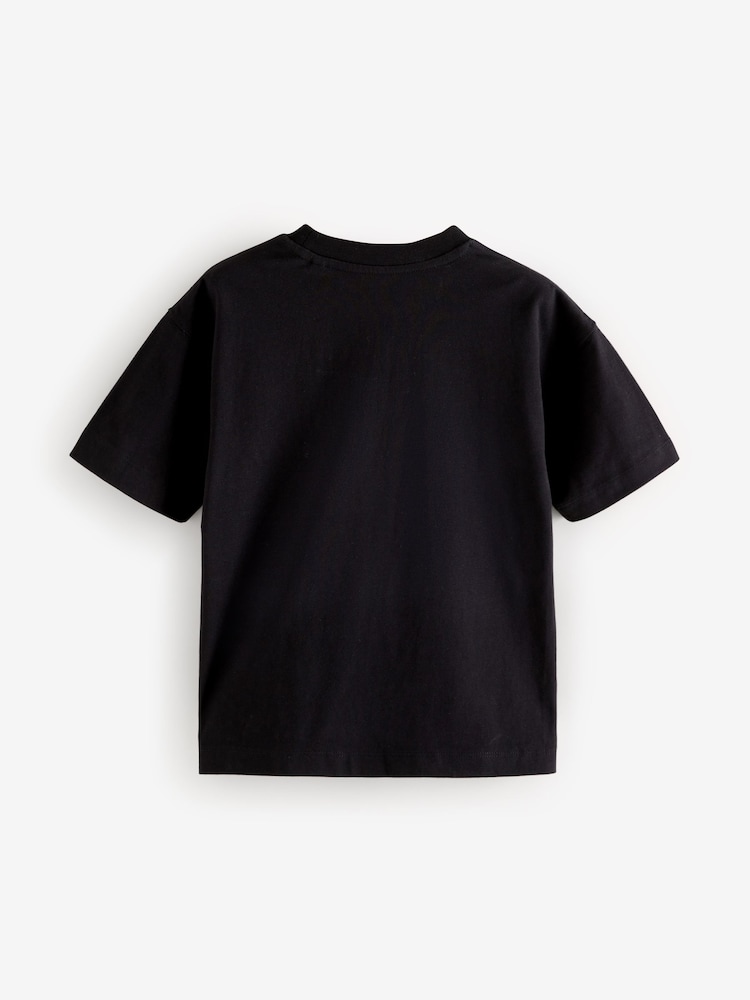 Noir Graffiti - T-shirt Minecraft sous licence (3-16 ans) - Image 2 of 4