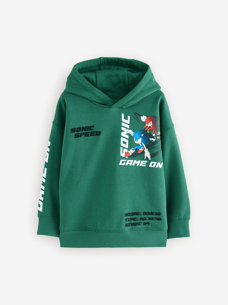 Green Sonic Hoodie (3-16yrs) - Image 1 of 5