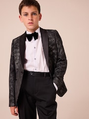 Black/White Mono Jacquard Jacket (3-16yrs) - Image 3 of 9