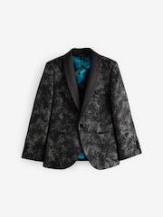 Black/White Mono Jacquard Jacket (3-16yrs) - Image 5 of 9