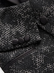 Black/White Mono Jacquard Jacket (3-16yrs) - Image 7 of 9