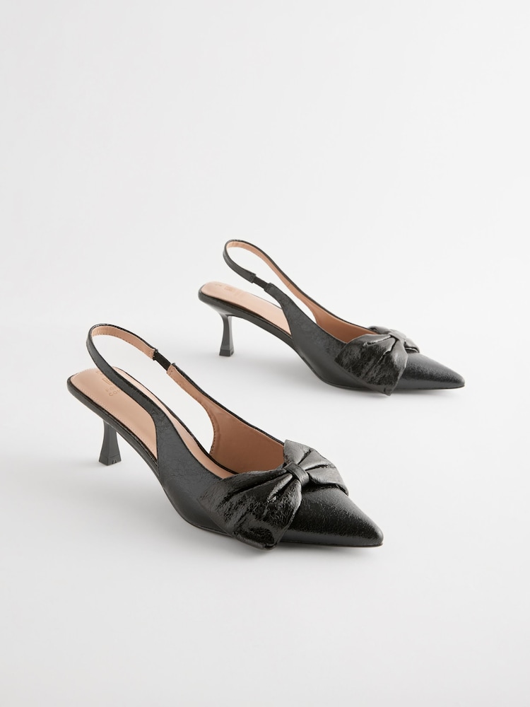 črna - Čevlji z nizko petko in pentljo Forever Comfort® - Slika 2 iz 7 črna - Čevlji z nizko petko in pentljo Forever Comfort® - Slika 2 iz 7