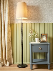 Laura Ashley Black Norbury Floor Lamp - Image 1 of 4