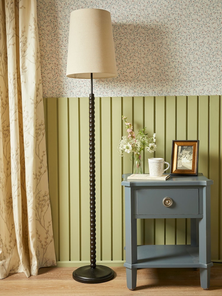 Laura Ashley Black Norbury Floor Lamp - Image 2 of 4