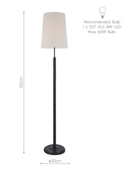 Laura Ashley Black Norbury Floor Lamp - Image 4 of 4