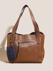 Bolso de mano de cuero Hannah de White Stuff - Imagen 1 de 4
