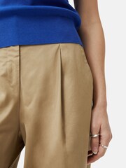 Jigsaw Blue Silk Cotton Cap Sleeve Top - Image 5 of 5