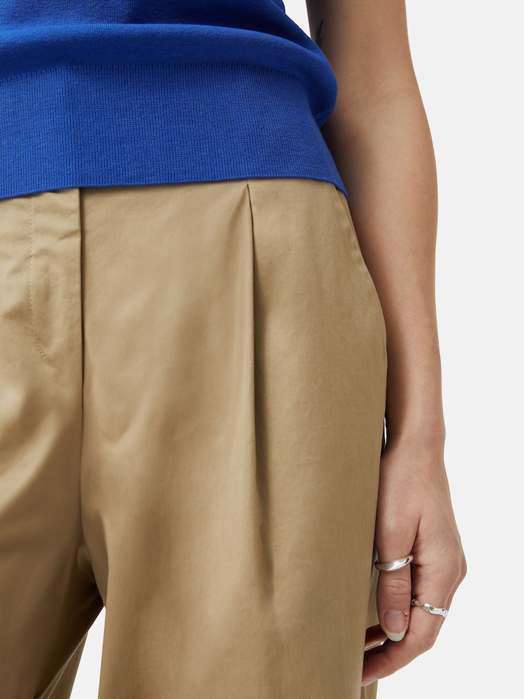 Jigsaw Blue Silk Cotton Cap Sleeve Top - Image 5 of 5