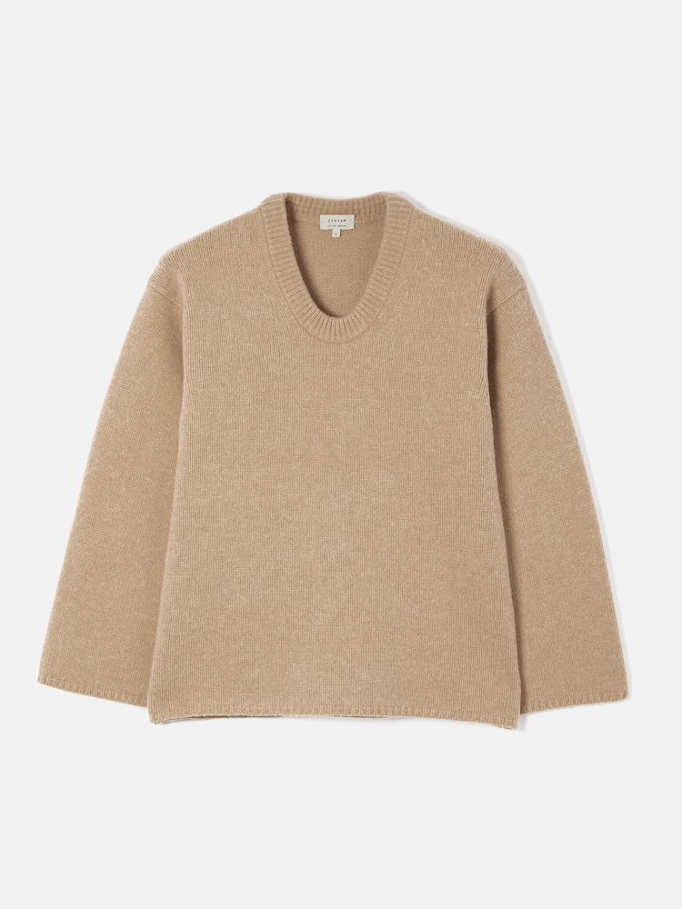 Jigsaw Merino U-Neck Jumper - Image 6 of 6