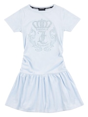 Juicy Couture Girls Blue Diamante Crown Dress - Image 5 of 7