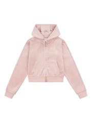Juicy Couture Девочки с тональным велюром на молнии через худи - Изображение 5 из 7