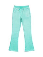 Juicy Couture Navy Blue Girls Diamanté Bootcut Joggers - Image 1 of 7