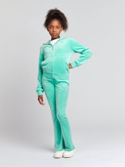 Juicy Couture Navy Blue Girls Diamanté Bootcut Joggers - Image 7 of 7