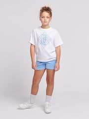 Juicy Couture Blue Girls 100% Cotton Diamond T-Shirt and Shorts Set - Image 1 of 10