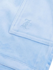 Juicy Couture Blue Girls 100% Cotton Diamond T-Shirt and Shorts Set - Image 10 of 10