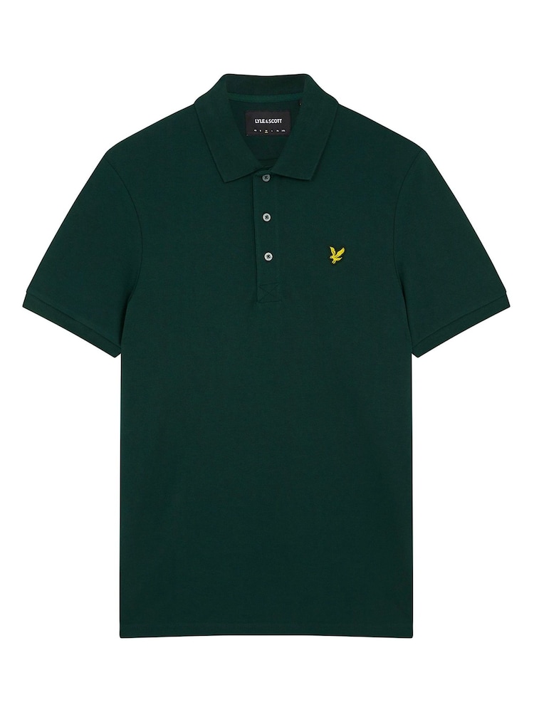 كاكي أخضر - قميص بولو سادة من Lyle & Scott - صورة 5 من 5