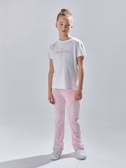 Juicy Couture White Girls Classic Fit 100% Cotton Diamanté T-Shirt - Image 2 of 7