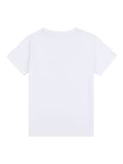 Juicy Couture White Girls Classic Fit 100% Cotton Diamanté T-Shirt - Image 6 of 7