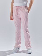Juicy Couture Light Pink Girls Diamanté Bootcut Joggers - Image 1 of 7