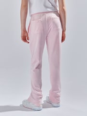 Juicy Couture Light Pink Girls Diamanté Bootcut Joggers - Image 4 of 7