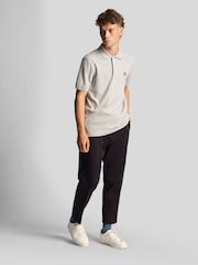 Lyle & Scott Grey Plain Polo Shirt - Image 3 of 4