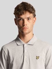 Lyle & Scott Grey Plain Polo Shirt - Image 4 of 4