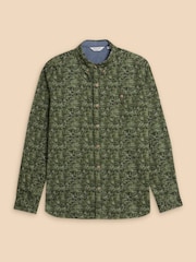 White Stuff Green Seaweed Printed Shirt - Image 6 of 8
