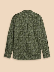 White Stuff Green Seaweed Printed Shirt - Image 7 of 8