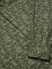 White Stuff Green Seaweed Printed Shirt - Image 8 of 8