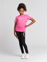 Розовый - Juicy Couture Girls Classic Fit 100% Cotton Diamanté T-Shirt - Изображение 3 из 7