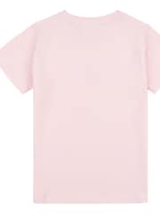 Juicy Couture Light Pink Girls Classic Fit 100% Cotton Diamanté T-Shirt - Image 6 of 7