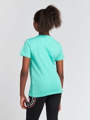 أزرق داكن أزرق - Juicy Couture Girls Classic Fit 100% Cotton Diamanté T-Shirt - صورة 3 من 7