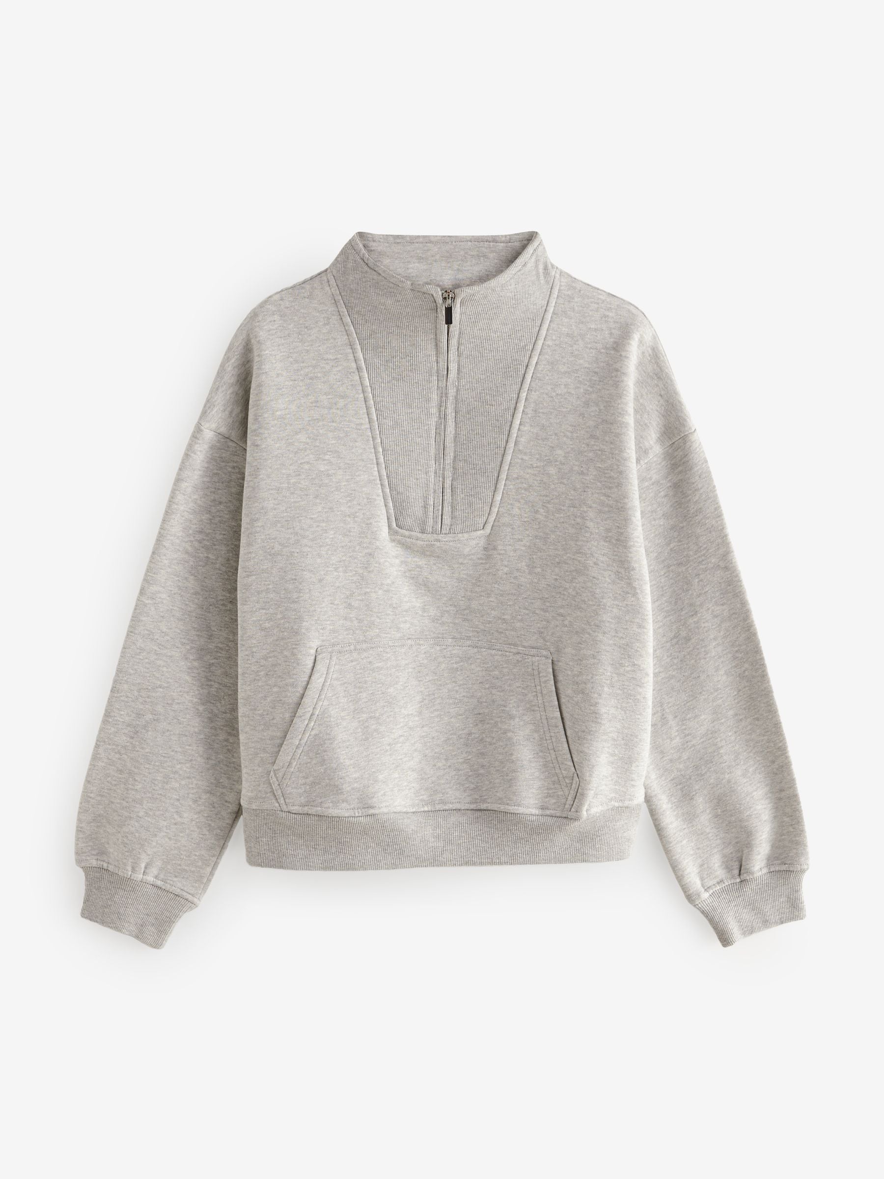 Zip funnel sweatshirt discount
